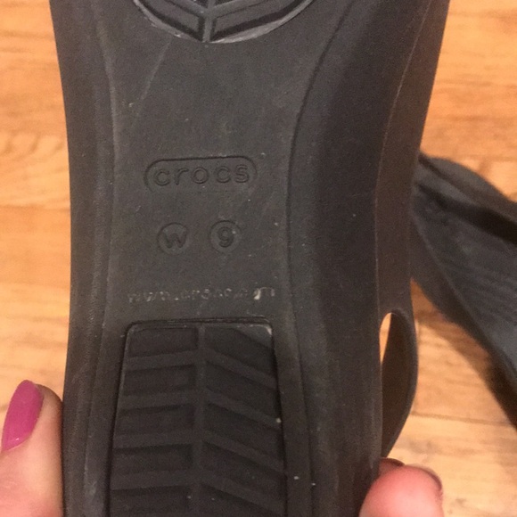 Black Slide on Crocs - Picture 4 of 6